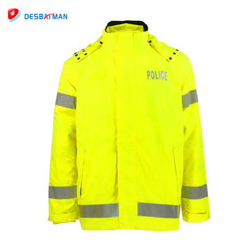 Best waterproof 3m reflective safety raincoat with high reflective tape